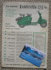 BROCHURE DEPLIANT PROSPEKT LAMBRETTA 125 LC 125 C ITALIANO DATI TECNICI