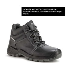 SCARPE ANTINFORTUNISTICHE DA LAVORO NERE ALTE N42 S3SRC A-FIRST High Black