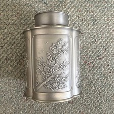 Contenitore per tè in peltro