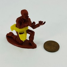 Statuina soldatino uomo esercito marrone vintage con fondina gialla rimovibile SC4