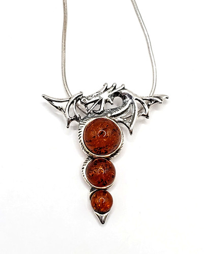 Collana con ciondolo drago