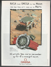 OMEGA Pubblicità 1998 OROLOGIO SPEEDMASTER PROFESSIONAL X 33 NASA MOON 1 pagina