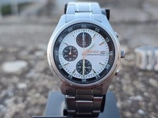 Seiko Panda 7T92-0CC0 - SND219 Quartz Watch Chronograph Date 39mm