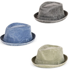 Cappello Trilby Uomo Denim
