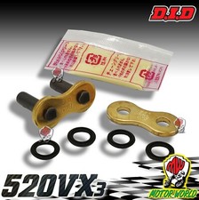 FALSA MAGLIA DI GIUNZIONE CHIUSURA UNIVERSALE CATENA 520 VX3 VX2 DID O-RING ORO