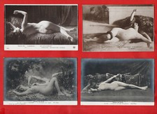 SALON DE PARIS - LOTTO 8 CPA - FEMME NUE - VOIR LES PHOTOS -vedi scansione