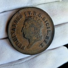 Regno 2 Sicilie Ferdinando IV 8 tornesi 1816 Rara