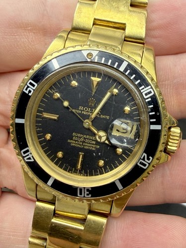 1970 rolex submariner 18k - rolex,