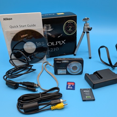 Nikon coolpix s210 black - s210, 8gb
