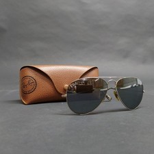 Occhiali da sole a specchio Ray-Ban a goccia, lenti grige con leggeri segni