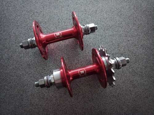 Coppia mozzi novatec track red - mozzi,