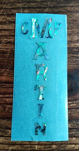 Martin decalcomania headstock - decalcomania,
