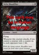 MTG 4x DELTA BLOODFLIES EXC - MOSCHE SANGUINARIE DEL DELTA 77 - TDM - MAGIC