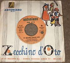 Disco Vinile 45 Giri - 6° ZECCHINO D'ORO 1964 - Da Grande Voglio Fare (VG)