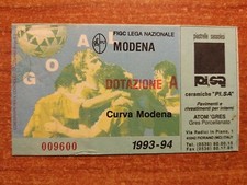 Calcio - Biglietto - Modena campionato 1993/94.