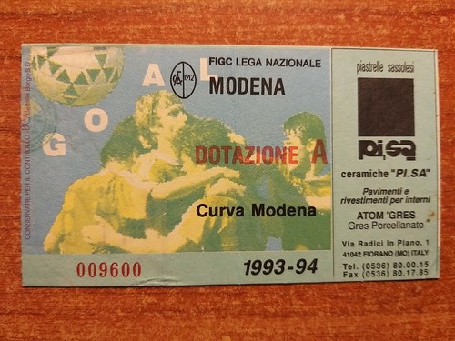Calcio biglietto modena - calcio,