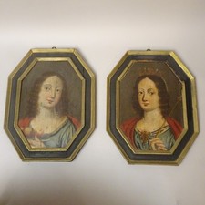 Coppia antichi dipinti su