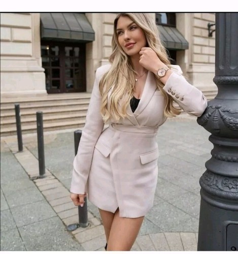 Zara short blazer dress light - zara,