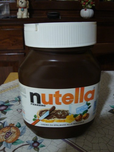 Nutella barattolo gomma con - nutella,