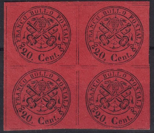 Stato pontificio 1857 quartina - stato,
