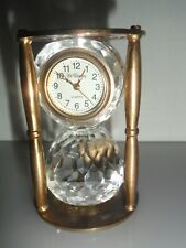 SWAROVSKI Crystal CLESSIDRA CON OROLOGIO OGGETTO DA COLLEZIONE 