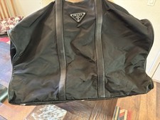 Borsa da viaggio vintage PRADA BORSA VIAGGIO TESSUTO +SAFFI Nero Nylon V28 06400200