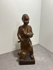 Statua in legno Anri ragazzo