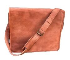 Borsa A Tracolla Vintage In Pelle Rara Fatta A Mano Per Laptop