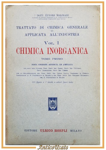 Chimica inorganica volume - inorganica, 1