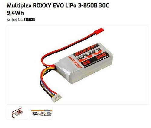 Multiplex roxxy evo lipo - ,