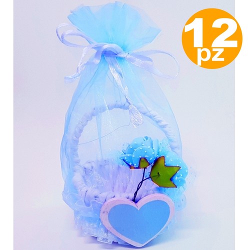 Bomboniere cestino azzurro - bomboniere,