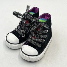 Abbigliamento bambina Converse taglia 3 CT ciao party arcobaleno tulle scarpe nere RARO!
