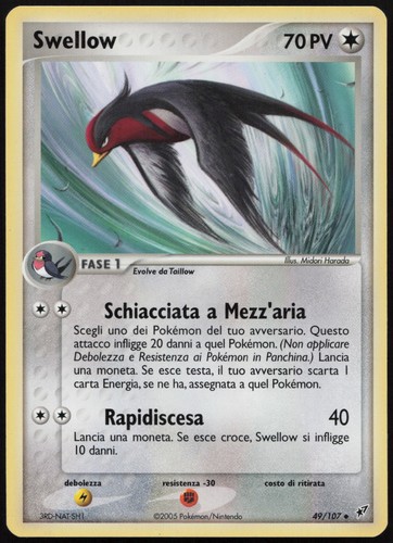 Pokemon tcg swellow 107 - swellow, 49/107