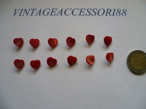 Bottoni cuore vera - 12,