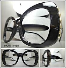 Occhiali Oversize Senza Lenti Con Grande Montatura A Farfalla