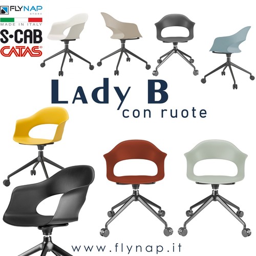 Scab design sedia girevole - sedia,