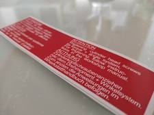 ADESIVO MOTORE FIAT ABARTH 124