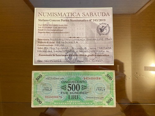 Allied military currency - allied, 500