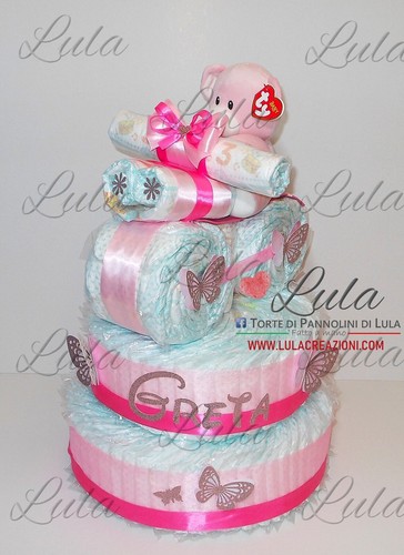 Torta pannolini moto pampers - pannolini,
