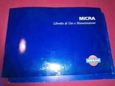 NISSAN MICRA: MANUALE libretto USO E MANUTENZIONE