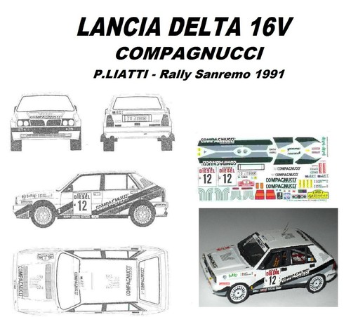 Decal lancia delta 16v - -,