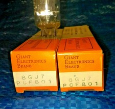 PCF801 / 8GJ7  Stock 2 pezzi, VALVOLE NOS G.E.B. Nuove, Rimanenze