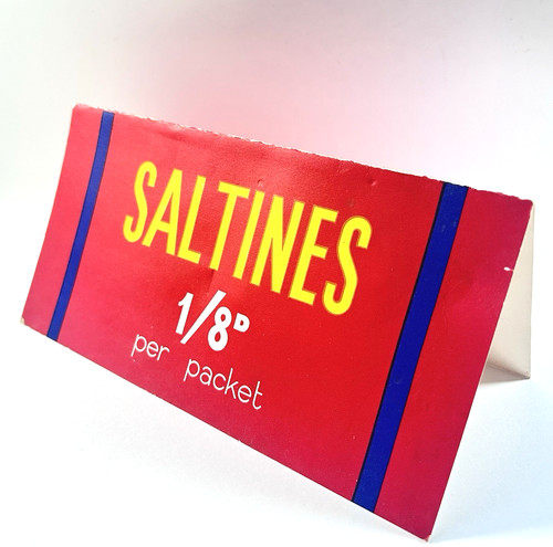 Vintage saltines crackers card - saltines,