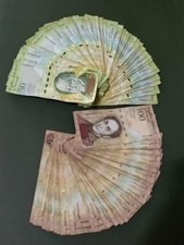 Enorme Lotto Banconote 200 Pezzi 15.000 Bolivares Venezuela