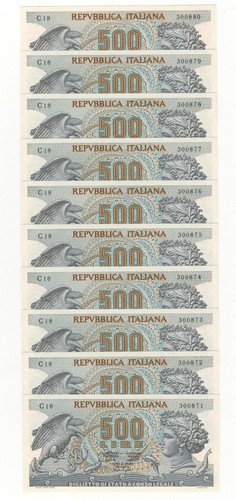 500 lire aretusa decr - 500,