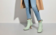 Stivaletto Vera Pelle Verde