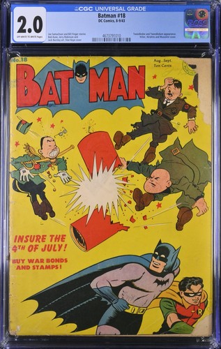 Copertina batman cgc gd - batman, #18
