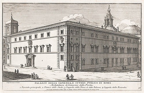 Roma palazzo della sapienza - palazzo,