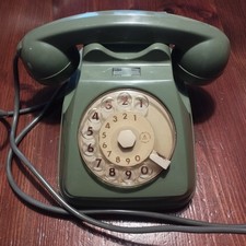 Telefono disco verde oliva - a,