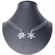 Puzzle Cuore Argento Ciondolo